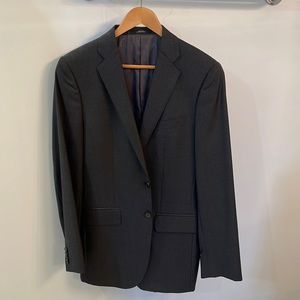 Ermenegildo Zegna grey houndstooth blazer.